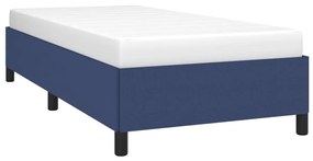 Estrutura de cama 90x190 cm tecido azul