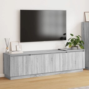 Armário de TV com LED Cinza Sonoma 180x38x49 cm Madeira Engenheirada