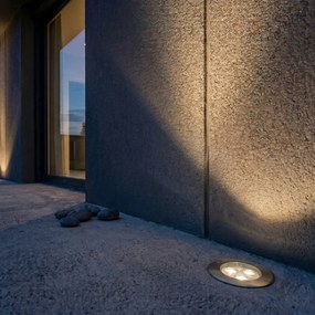 Projetores de chão modernos em aço 3 luzes IP65 - Tribus