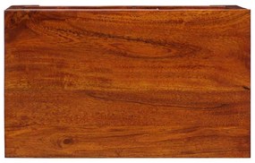 Caixa de Armazenamento Castanho Mel 50x30x40 cm Madeira Sólida de Acác