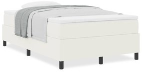 Cama Box com Colchão Creme - 120 x 200 cm, Tecido de Veludo Cotelê