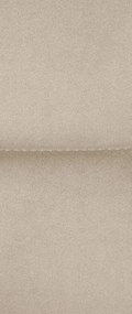 Banco de bar Los Angeles em veludo com estrutura branca 93-113 x 60 x 56 cm Creme