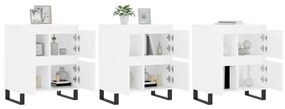 Aparadores 3 pcs madeira processada branco