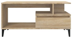 Mesa de centro 90x49x45 cm derivados de madeira carvalho sonoma