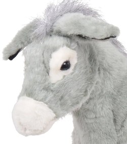 Burro de montar em peluche cinzento XXL