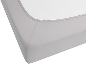 Lençol-capa em algodão cinzento claro 160 x 200 cm HOFUF Beliani