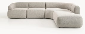 Sofá de canto modular em bouclé Sofia (4 lugares)