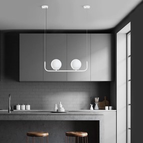 Candeeiro de Teto Faruk – Branco – 15 cm x 56 cm