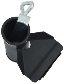 Grampos de guarda-sol para varanda 2 pcs 25-38 mm aço