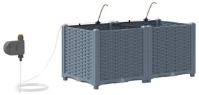 Jardineiras de Jardim 1 pc Cinzento-claro 80 x 40 x 37.5 cm