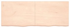 Prateleira de parede 160x60x(2-4)cm carvalho maciço não tratado
