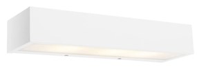 Candeeiro de parede alongado de design branco 35 cm - Houx Design