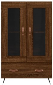 Armário alto derivados madeira 69,5x31x115 cm carvalho castanho