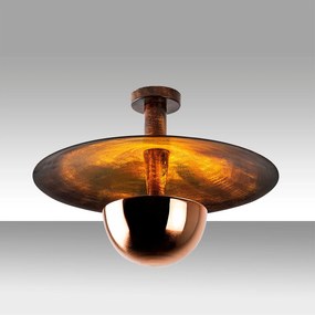 Candeeiro de Teto Kurt – Cobre – 48 cm de Diâmetro x 35 cm de Altura