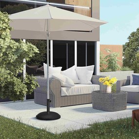 Base Redonda para Chapéu de Sol (NÃO INCLUIDO), 25 kg Suporte de Cimento para Postes Ø33 mm Ø38 mm, Ø48 mm Preto