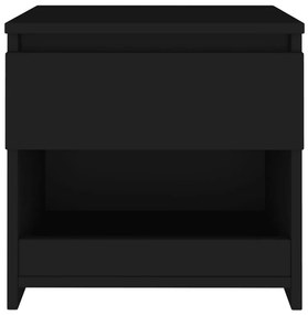 Mesa de cabeceira 40x30x39 cm contraplacado preto