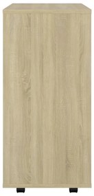 Móvel com rodas 60x35x75 cm derivados madeira carvalho sonoma