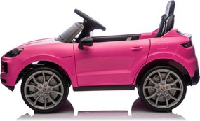 Carro Infantil bateria 12V Porsche Cayenne, pneus EVA Rosa