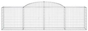 Cestos gabião arqueados 11pcs 300x50x80/100cm ferro galvanizado