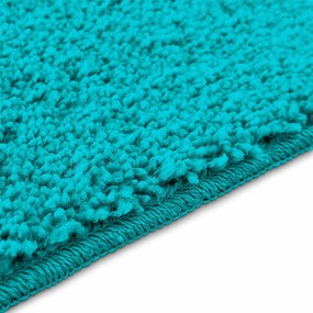 Tapete de Banho U-Shaped Turquesa 50x50 cm Polipropileno Antiderrapant