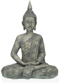 Figura Decorativa Versa Cinzento Buda 19 X 40 X 28 cm Resina