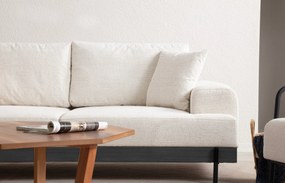 Sofá de 3 Lugares Eti – Branco – 220 cm x 98 cm x 78 cm