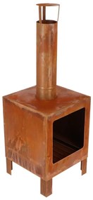 Fogão de terraço S cor de ferrugem