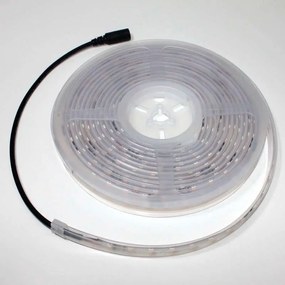 Fita de LED de cor única SMD5630, DC24V DC, 5m (70 Led/m) - Sensor de temperatura, 75W, IP67, Branco Frio