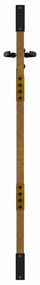 Portão de jardim 85x150 cm aço corten design bambu