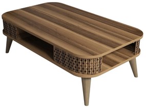 Mesa de Centro Eylül – Nogueira – 105x34,6x60 cm