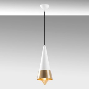 Candeeiro Dodo – Branco e Dourado – 19 x 19 cm