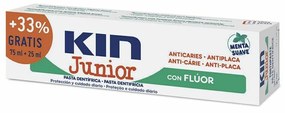 Pasta de dentes Kin Kin Junior Menta Anticáries 25 ml (100 ml)