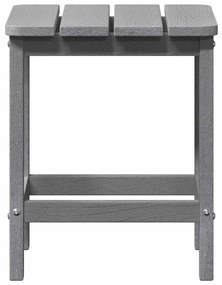 Mesa lateral Adirondack Cinza-claro 38x38x45 cm HDPE