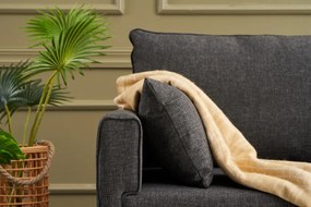 Sofá de 3 Lugares Bella – Antracite – 208x85x81 cm
