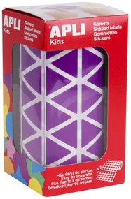 Rolo Autocolantes Triangular Roxo 20MM