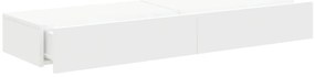 Móveis de TV com luzes LED 2 pcs 60x35x15,5 cm branco