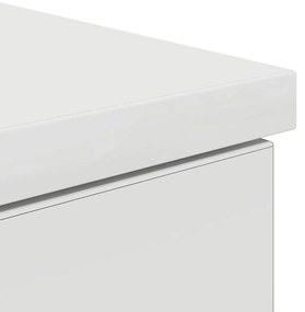 Mesa vidaXL Branca 140x49x76 cm Madeira engenheirada