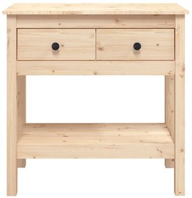 Mesa consola 75x35x75 cm madeira de pinho maciço