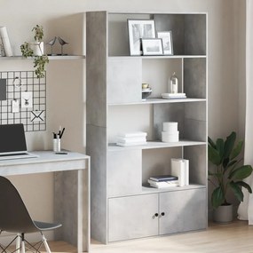 vidaXL Estante 100x36x189 cm derivados de madeira cinzento cimento