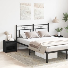Conjunto de camas de cabeceira vidaXL 2 pcs Carvalho Preto 40x30x39 cm em madeira de engenharia