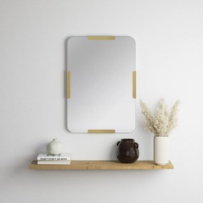 Espelho Decorativo Pera – Dourado – 50x70 cm