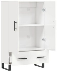 Aparador alto 69,5x31x115 cm derivados madeira branco brilhante