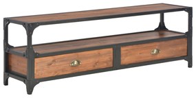 vidaXL Móvel de TV com 2 gavetas 120x30x40 cm madeira pinho maciço
