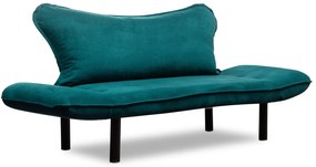 Sofá Cama "Chatto" – Azul Petróleo – 180x65x70 cm – Design Moderno