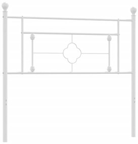 Cabeceira de cama 107 cm metal branco
