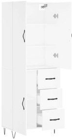 Armário alto 69,5x34x180 cm derivados de madeira branco