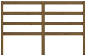 Cabeceira de cama 156x4x100 cm pinho maciço castanho mel