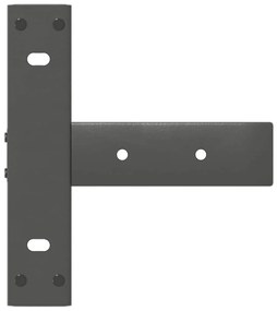 Pés de mesa de console em forma de T, 2 peças, antracite, 38x25x(72-73