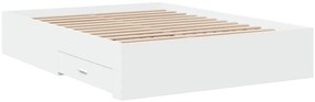 Estrutura cama c/ gavetas 120x190cm derivados de madeira branco