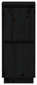 Aparadores 2 pcs 31,5x34x75 cm madeira de pinho maciça preto